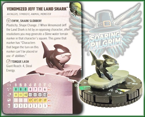 Marvel Heroclix VENOMIZED JEFF THE LAND SHARK - 017 UNCOMMON Venom Set
