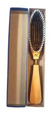Vintage SWANK Shoe Horn Lint Brush Wooden IOB West Germany Dresser Accessory