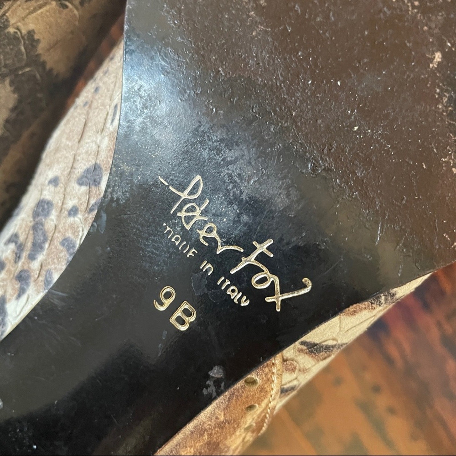 Peter Fox Python Embossed Slouchy Western Boots w… - image 12