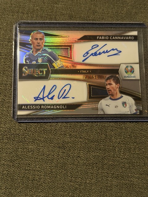2020 Panini Select Euro Soccer FABIO CANNAVARO ALESSIO ROMAGNOLI DUEL AUTO 31/50