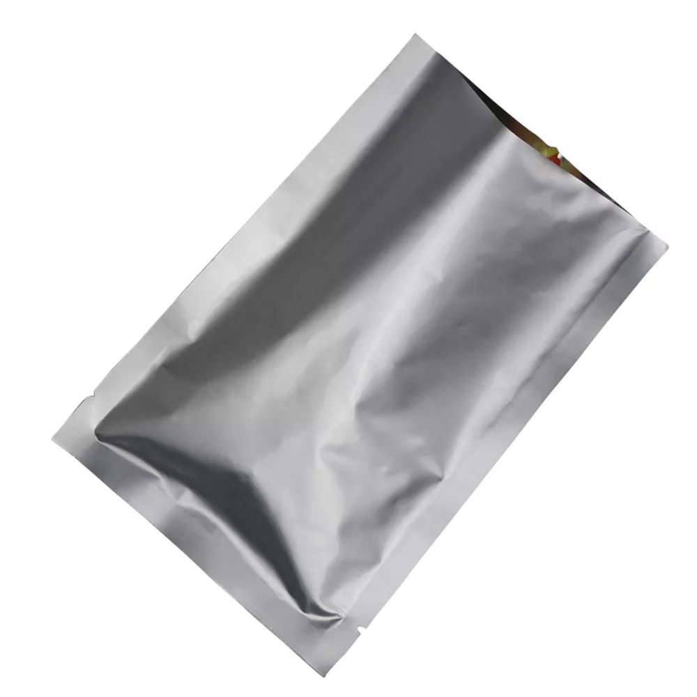 100Pcs Heat Seal Pure Aluminum Foil Mylar Bags Vacuum Food Storage Package  Pouch