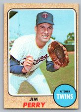 1968 TOPPS #393 JIM PERRY TWINS