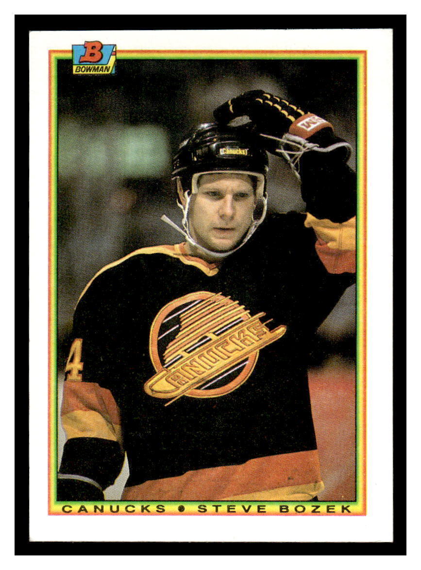 1990 Bowman #64 Steve Bozek - Vancouver Canucks