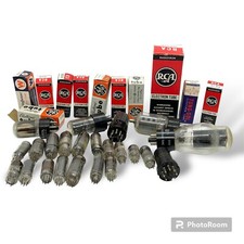 Lot Of 34 Vintage RCA Electron Tube Radiotron GE Vacuum Tubes New/Used