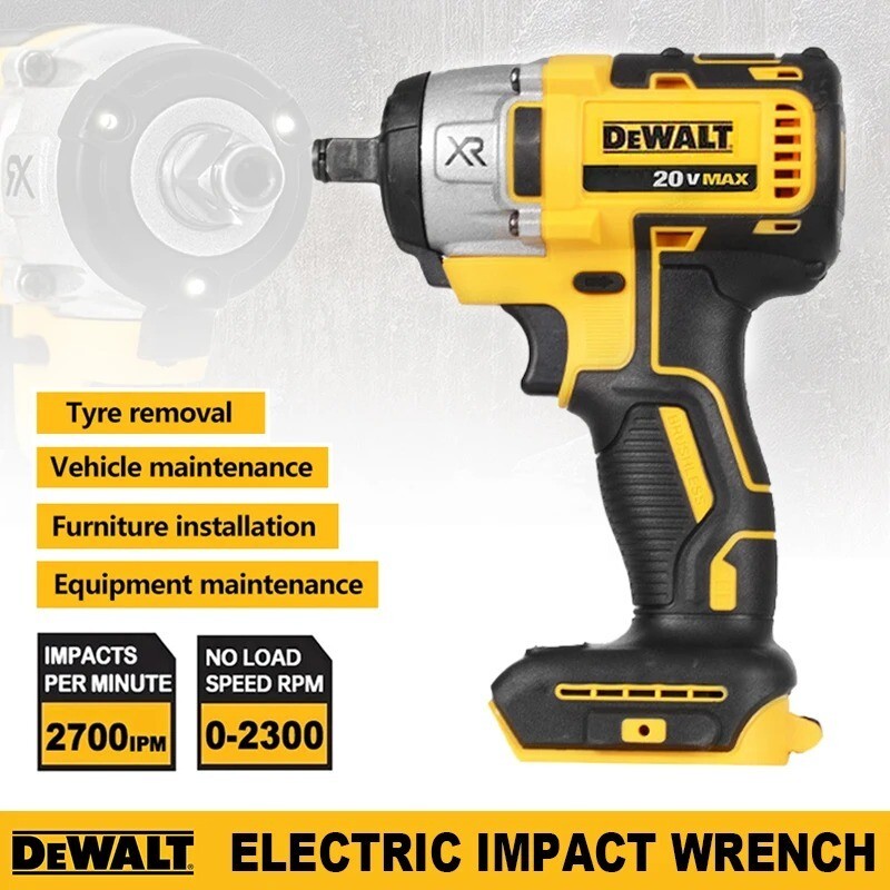 Dewalt DCF880 2300RPM Cordless Impact Wrench 203N.m Compact Electric Wrench Rech