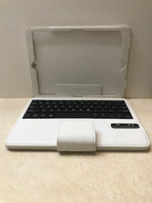 Bluetooth Keyboard Poweradd Rechargeable PU Leather Case for iPad Air