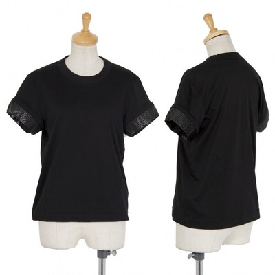 noir kei ninomiya COMME des GARCONS Pleats Sleeve T Shirt Size S(K 