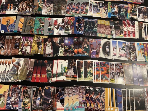 210 Card Shawn Kemp Lot 1990-91 Fleer RC 1995-96 Fleer Metal + - Picture 6 of 13