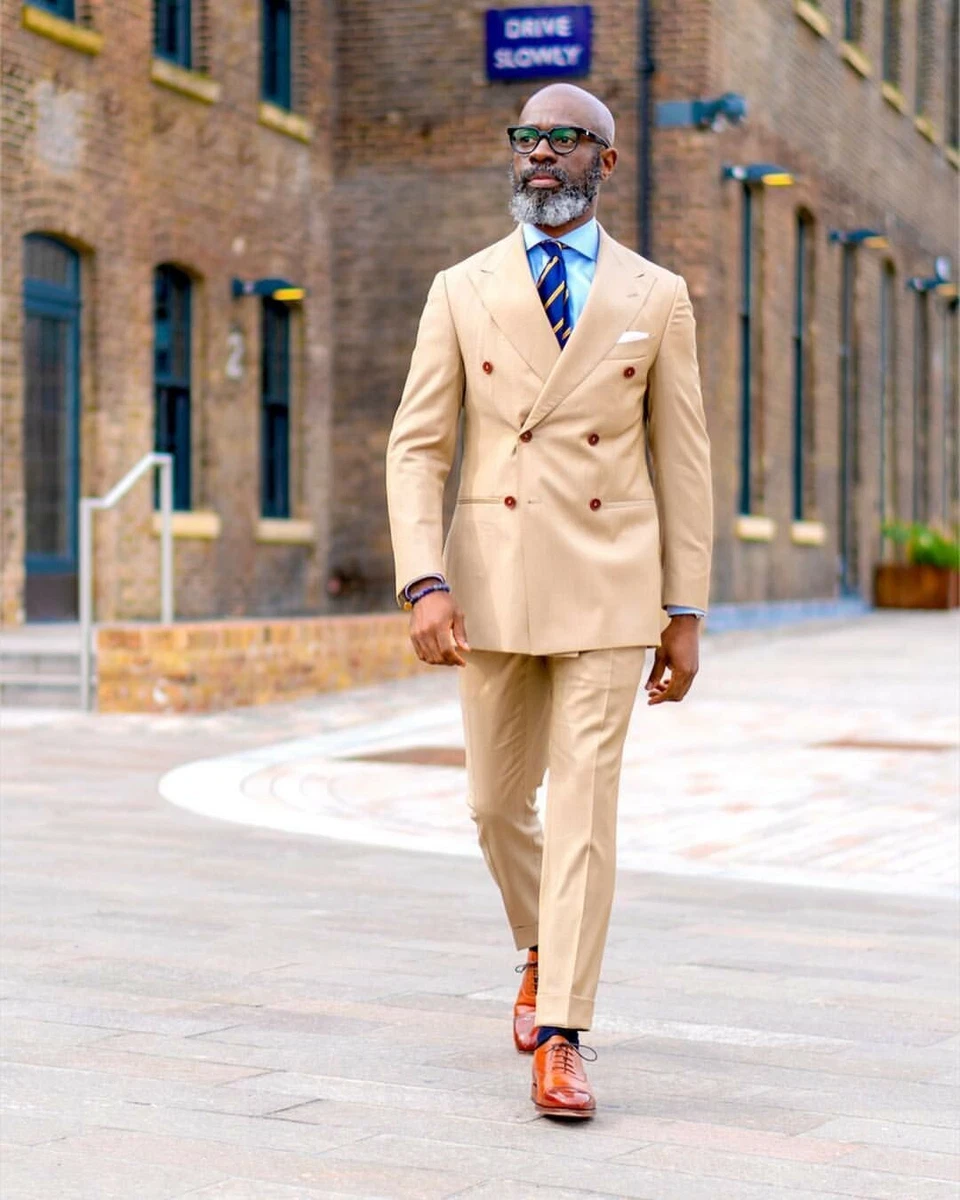 Beige mao deals suit