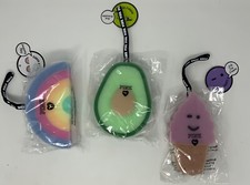 Lot of 3 Victoria's Secret  PINK Loofa Sponge Avocado, Rainbow, Ice Cream