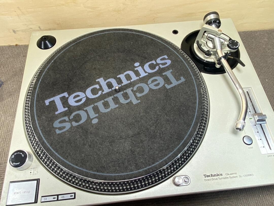 Technics SL-1200MK5 Direct Drive DJ Turntable Tested with cover