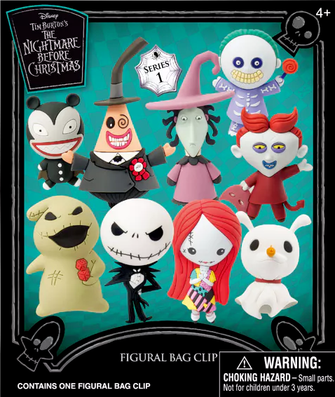 Blind Bag Clip Nightmare Before Christmas Key Holder Nightmare