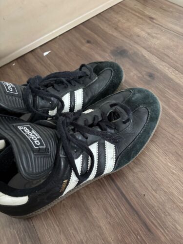 Vintage 80s RARE Adidas Samba long tongue sneakers germany US 9 - Picture 3 of 17