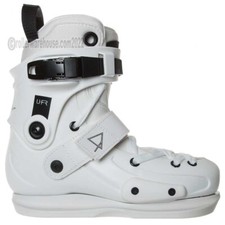 FR Pottier UFR Pro Aggressive Inline Skates BOOT ONLY White Mens 11.5-12.0 NEW