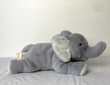 Steiff Soft Cuddly Friends ELNA ELEPHANT 064074 Stuffed Animal Plush Button Ear
