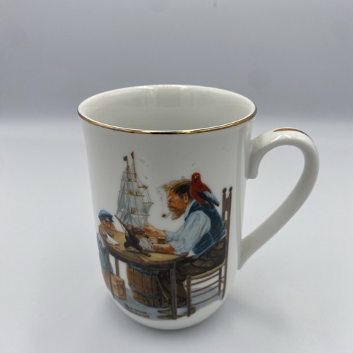 Vintage Norman Rockwell Coffee Cups - 4-Piece Set - Iconic Art - Assorted Design - Picture 9 of 14