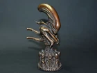 Solid Bronze Alien vs. Predator AVP Alien Bust Statue Art Collectible Decor gift