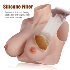 Anzi Crossdresser Silicone Breast Forms Boobs Breast plates B-H Cup Plus Size
