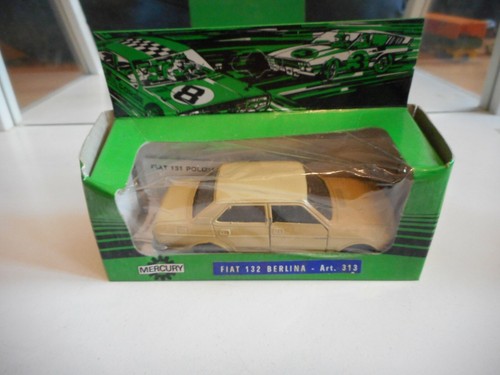 Mercury FIat 132 Berlina in Light yellow on 1:43 in Box - 第 1/3 張圖片
