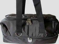 Paco Rabanne Mens Black Large Duffle Weekender Travel Bag Lg Compartment 20"x9"