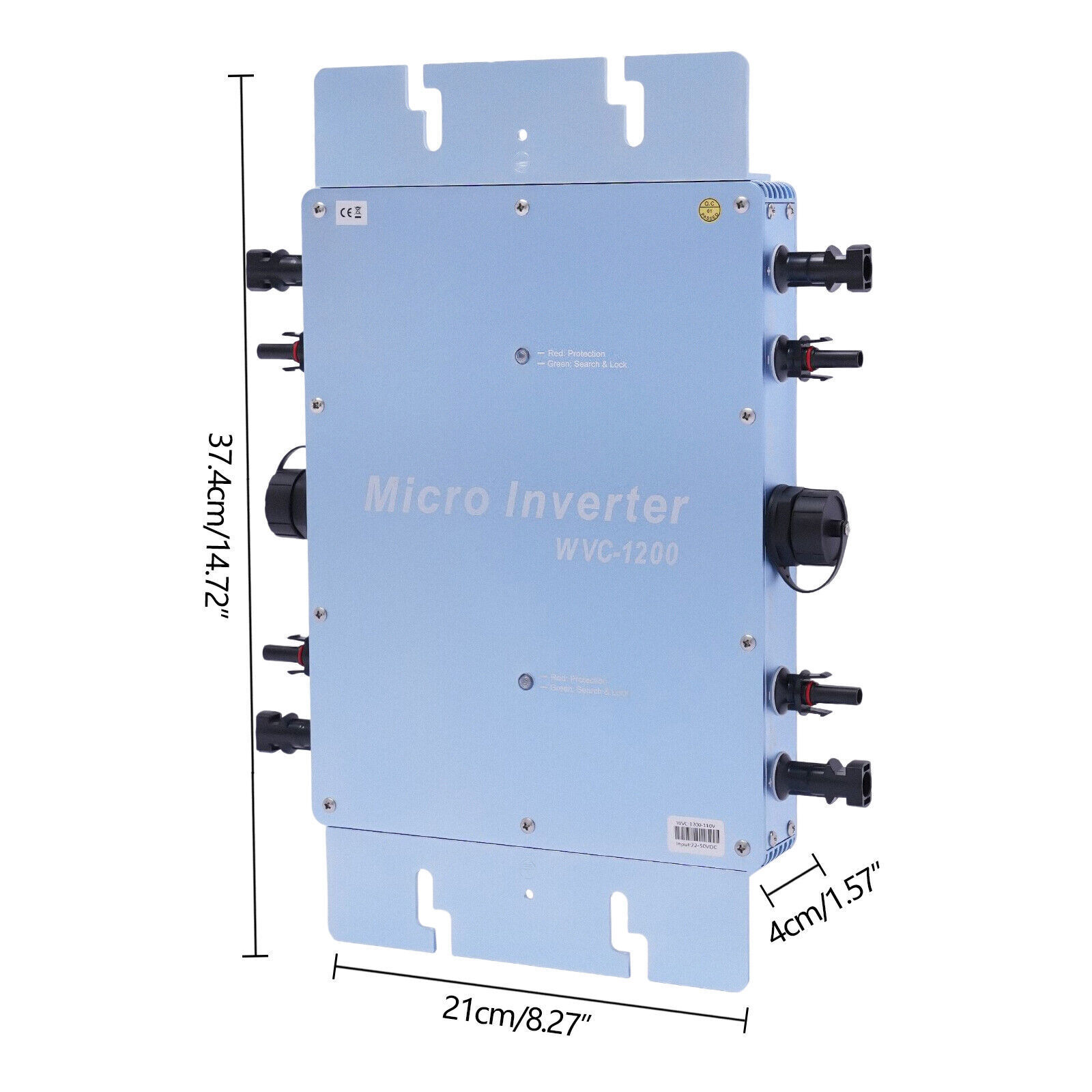 DC28-50V Mikro Wechselrichter MPPT PV Solar Grid Tie Micro Inverter Modul 1200W 