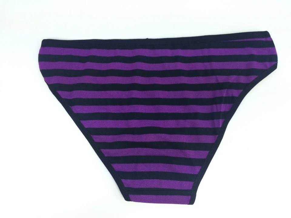 Nabtos 6 Womens Cotton Bikini Underwear Panties Stripes Color Briefs Lot Size XL - Image 4 of 4