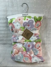 Dreamgro Girls Floral Baby Blanket Security Lovey Plush Flower Dream Gro NEW