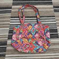 Vera Bradley Women's Glenna Shoulder Bag Zippered Paisley In Paradise Multicolor