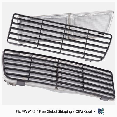 VW MK3 Reflektor Gitter Blende Kanye shades Fits Golf Vento Jetta