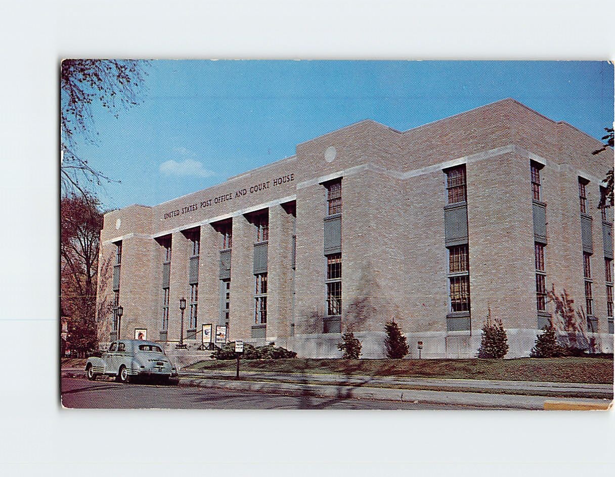 Postcard Post Office and Federal Court House, Wausau, Wisconsin eBay