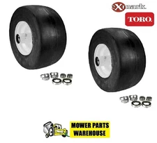 2 FLAT FREE WHEEL/TIRE COMBO FOR EXMARK 103-0065 TORO 633971 13X6.50X6 SCAG
