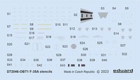 MW22 Eduard D72046 F-35A Stencils 1/72 Decal For Tamiya