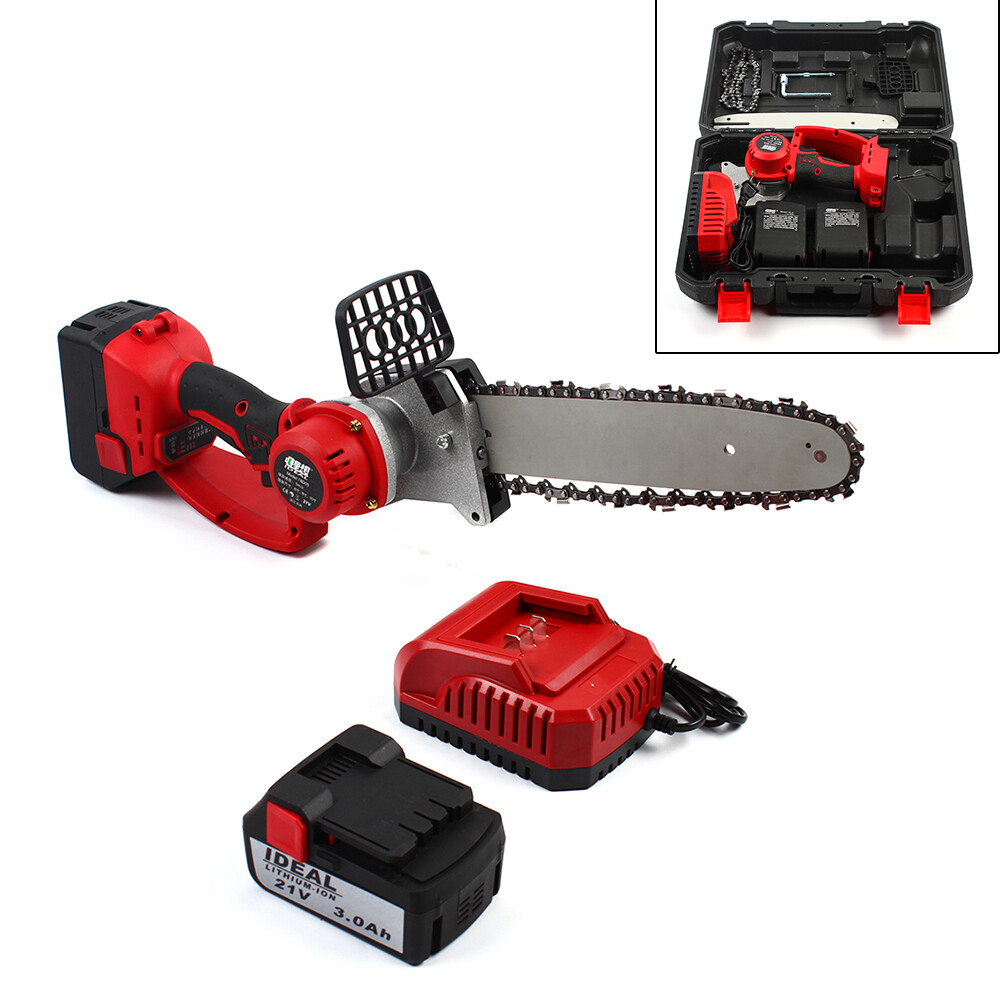 10 inch Electric ChainSaw Cordless Handheld Portable Chain Saw Battery Chainsaw