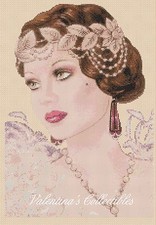 Art Deco Lady Counted Cross Stitch No. 1-188