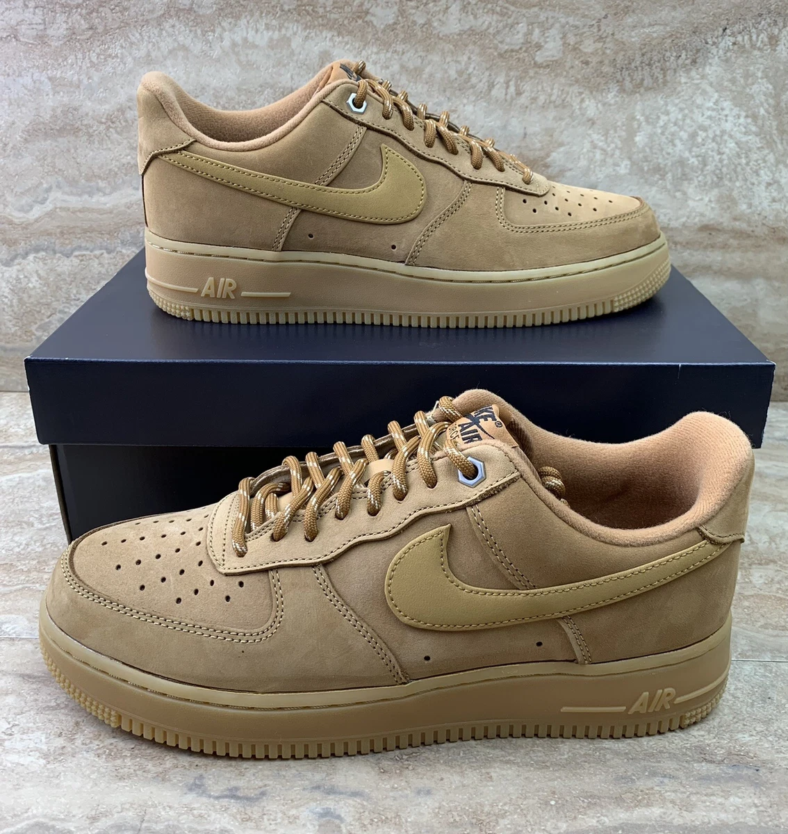 Men's shoes Nike Air Force 1 '07 WB Flax/ Wheat-Gum Light Brown-Black