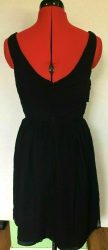J.Crew Heidi dress in silk chiffon WOMENS SIZE 8 BLACK SLEEVELESS *P - 第 2/6 張圖片