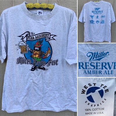 vintage The Flea Market Micro Brew Fest t-shirt Millwe Reserve single stitch XL