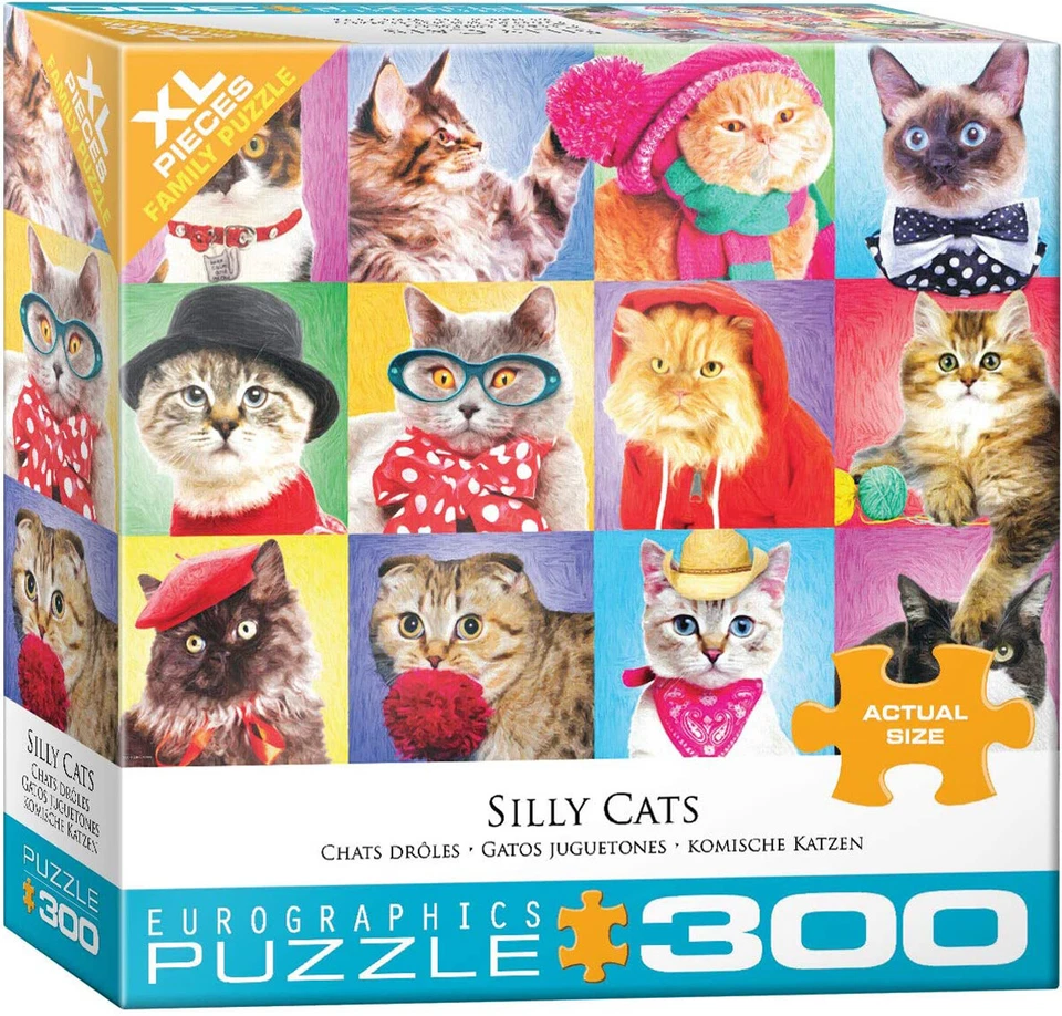 Eurographics Silly Cats 300 Piece Jigsaw Puzzle - Image 2 of 2