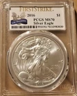 2016 PCGS MS70 - First Strike $1 Silver Eagle - 30th Anniversary