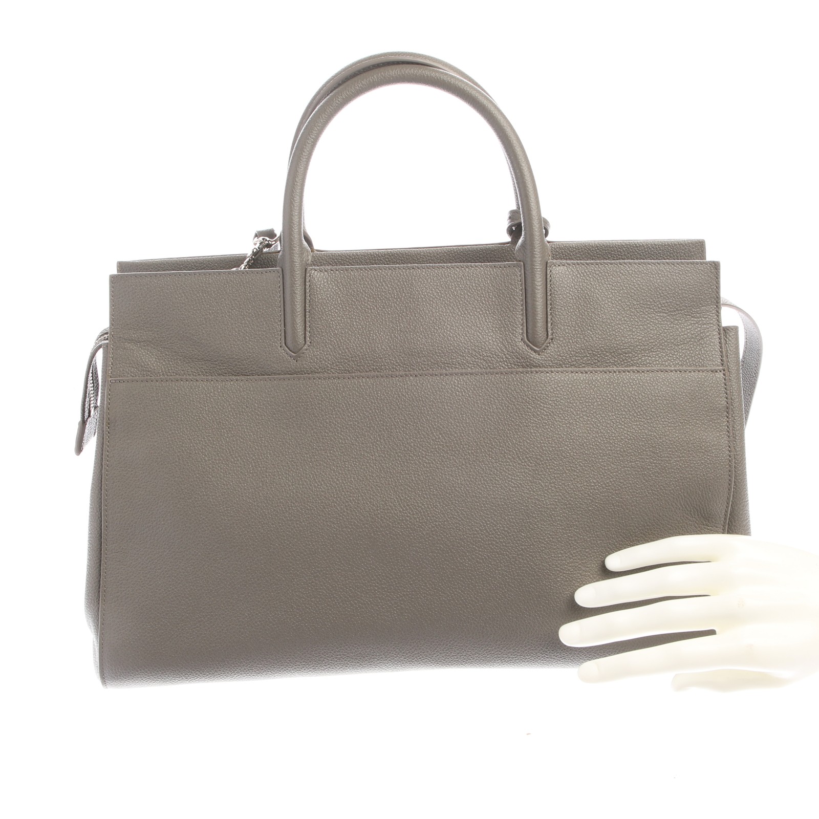 Borsa a mano Saint Laurent grigia