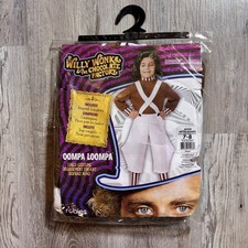 Willy Wonka Oompa Loompa Child Costume Kids Medium 7-8 Halloween