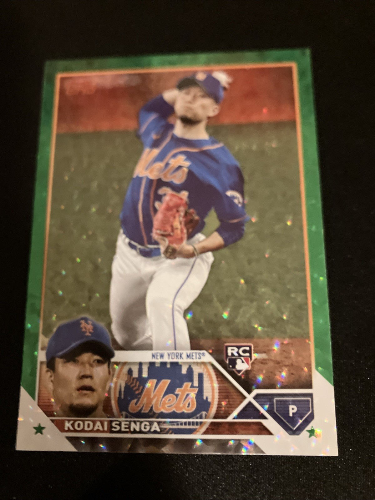 2023 Topps Series 2 Kodai Senga #362 Green Foil /499 (RC)
