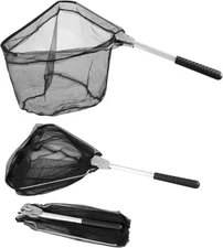 Fishing Landing Net with Telescoping Pole Handle, Fishing net Freshwater for Kid