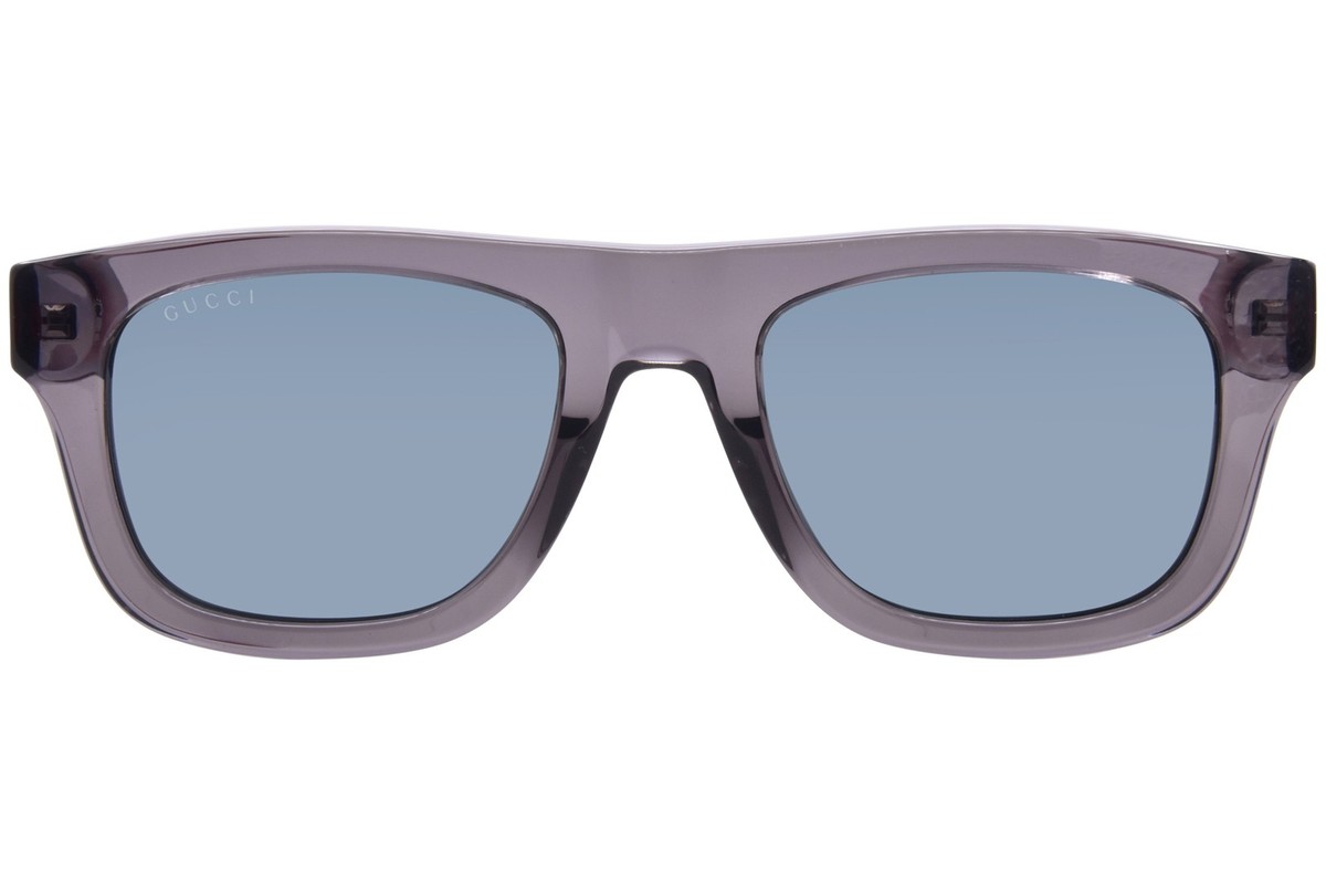 Gucci GG1991S 004 Sunglasses Men's Grey/Blue/Blue Lenses Square