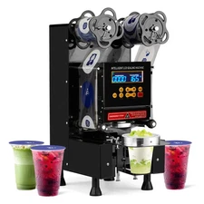 Electric Cup Sealer LCD Display Full Automatic Cup Sealing Machine 600 Cups/H