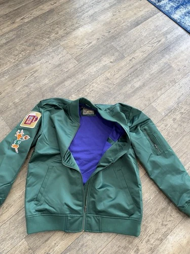Milwaukee Bucks NBA Mitchell & Ness Zip Up Satin Style Jacket Men Size Medium  image 5
