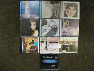 10x Celine Dion: Colour of Love, pour vivre, All the Way, new Day has come uvam.