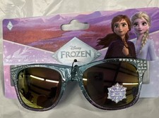 Disney Frozen II Girl  s Sunglasses Blue w/Rhinestones 100 UV Protection