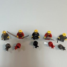 Vintage Lego Ningago MiniFigures With Weapons And Extra Helmets
