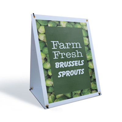 Farm Fresh Brussels Sprouts A-Frame Sidewalk Sign Nutritious Vegetables Sale